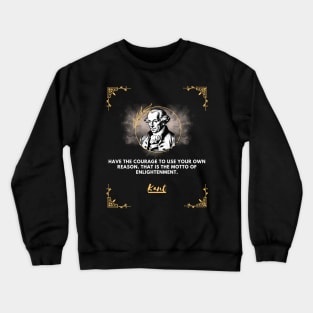 Immanuel Kant: the face and the voice of enlightenment Crewneck Sweatshirt